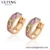 29255 Xuping Jewelry 18K Gold Plated Fashion Huggies Earring For Women