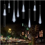 30CM 8 Tube 144LEDs LED Falling Rain Lights,Snowfall Christmas Light,LED String Lights for Holiday Decoration