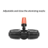 30m16PE water pipe and 30 red adjustable and closeable atomizing nozzle groups, garden potted lawn watering system