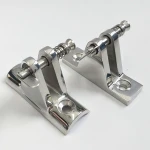 316 Stainless Steel Marine hardware Bimini Top 90 Degree Deck Hinge with quick pin for Boat accessory Cover