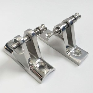 316 Stainless Steel Marine hardware Bimini Top 90 Degree Deck Hinge with quick pin for Boat accessory Cover