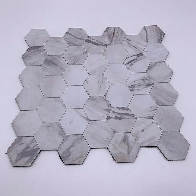 3d marble PVC waterproof white self adhesive mosaic wall kitchen backsplash peel and stick backsplash mosaic tile