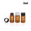 3ml amber glass bottle with screw cap