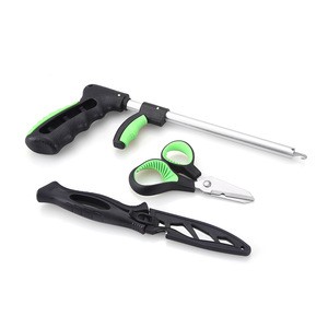 3PCS Outdoor Fishing Product Fishhook Remover and Pocket Knife and Scissors,Non-slip Fishing Equipment