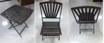 3PCS solid wooden Outdoor furniture garden table and chairs