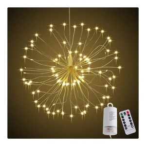4 pcs Holiday Copper Wire Cluster  starburst Christmas Lights