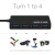 Import 4-Ports Multi USB Fast Speed 3.0 USB HUB Compatible with for Macbook Windows 10 USB A Type Data Charging 3.0 HUB Adapter Slim from China