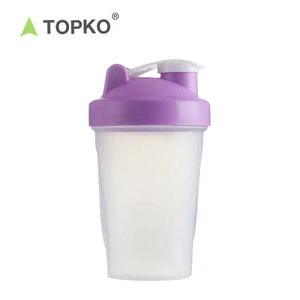400ml fitness water bottle protein shaker bottle with mixer ball