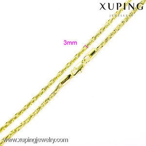 40799-xuping jewelry gold necklace, latest designs arabic chain necklace, druzy necklace