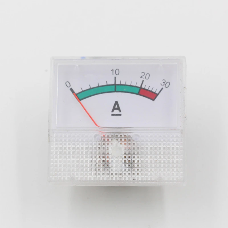 48*45mm analog panel dc ammeter shunt 30a and ampere and voltage meter with shunt for dc ampere meter shunt 20a 30a