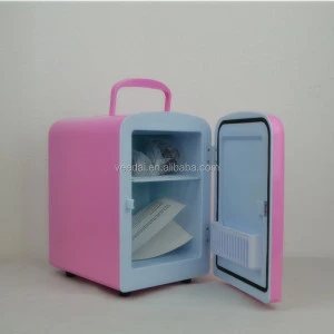 4L mini fridge (top sell-hello kitty) mini and portable 12V DC car freezer