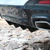 4pcs Carbon Fiber Spoilers Car Back Rear Bumper Diffuser Shark Fin Kit Styling Spoiler Lip Wing Splitter For Universal Car