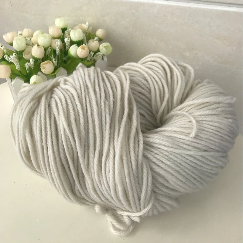 4ply soft colored 100 acrylic bulk yarn for hand knitting carpet yarn