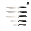 5 PCS kitchen knife set with ABS sanding finish handle