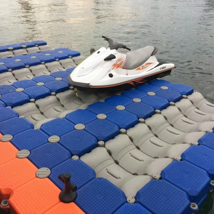 500*500*400mm HDPE modular floating pontoon dock jetty with accessories