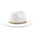 Import 55-58CM Classic Belt Buckle Decor Women Wool Felt Fedora Wide Brim Jazz Hats Ladies Panama Formal Hat Carnival Fascinator Hats from China