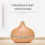 Import 550ml with controller dark brown wood color PP material Wood Grain Ultrasonic Cool Mist Humidifier aroma diffuser from China