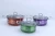Import 5pcs multicolor 410 stainless steel soup pot cookware set for kitchen from China