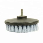 5" Round Stiff Bristle Auto Wash Brushes Car Dust Cleaning Upholstery Carpet Drill Brush