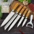 6-Piece Stainless Steel Cooking Kitchen Knife Set with Peeler in gife box