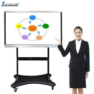 65 inch 20 touch 4k lcd led interactive touch screen smart board flat panel  without projector for school and office