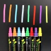 6mm Chisel Tip Art Erasable Liquid Chalk Marker Pen Fluorescent Colorful Blackboard Highlighter