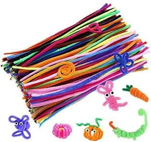 6mm x12 Inch Pieces Pipe Cleaners Assorted Colored Chenille Stems For Art And Crafts Children Craft Supplies