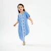 7088 High-end Elegance family outfits dresses women muslim abaya Arabian stylish modern long dress for women and child