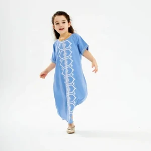 7088 High-end Elegance family outfits dresses women muslim abaya Arabian stylish modern long dress for women and child