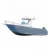 Import 7.5m aluminum plate boat with cabin for family cruiser from China