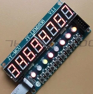 8 bit (Digital +key+ dual color LED module) red digital LED display chip TM1638