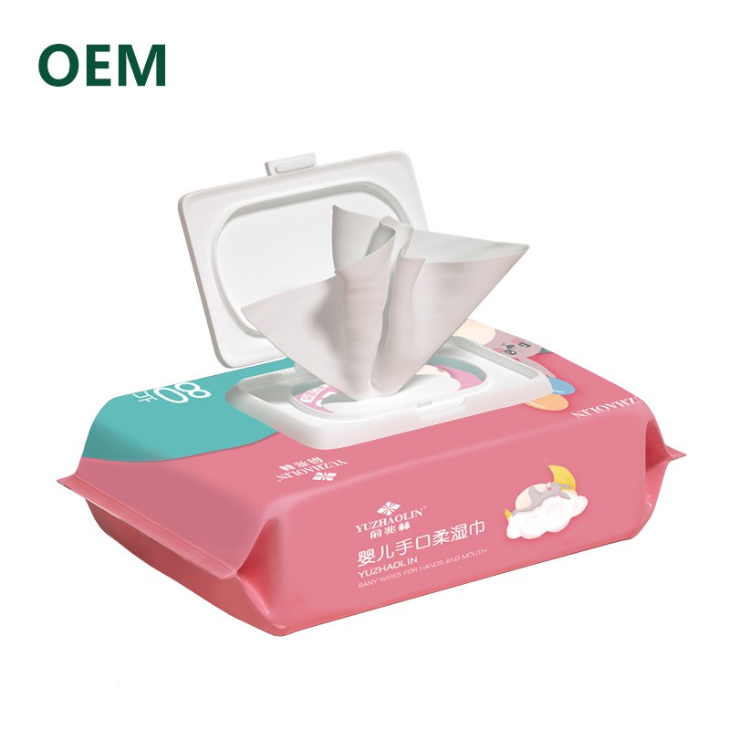 80pcs New face cleansing wipes female feminine care cleaning cotton tissue makeup remover wet wipes