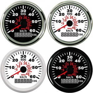 85mm Marine Boat GPS speedometer universal Meter 60 km/h Speed Gauge With red Backlight For Motorcycle Auto Truck Boat 9~32V