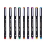 9 Colors Water-based pigment extra fine tip fineline Marker Pen set for Drawing