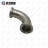 90 degree elbow tri clamp 3/4 in. 304 316L stainless steel sanitary bend fitting