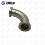 90 degree elbow tri clamp 3/4 in. 304 316L stainless steel sanitary bend fitting