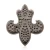 Import 925 Sterling Silver Pave Diamond Fleur de Lis Design Findings Jewelry from India