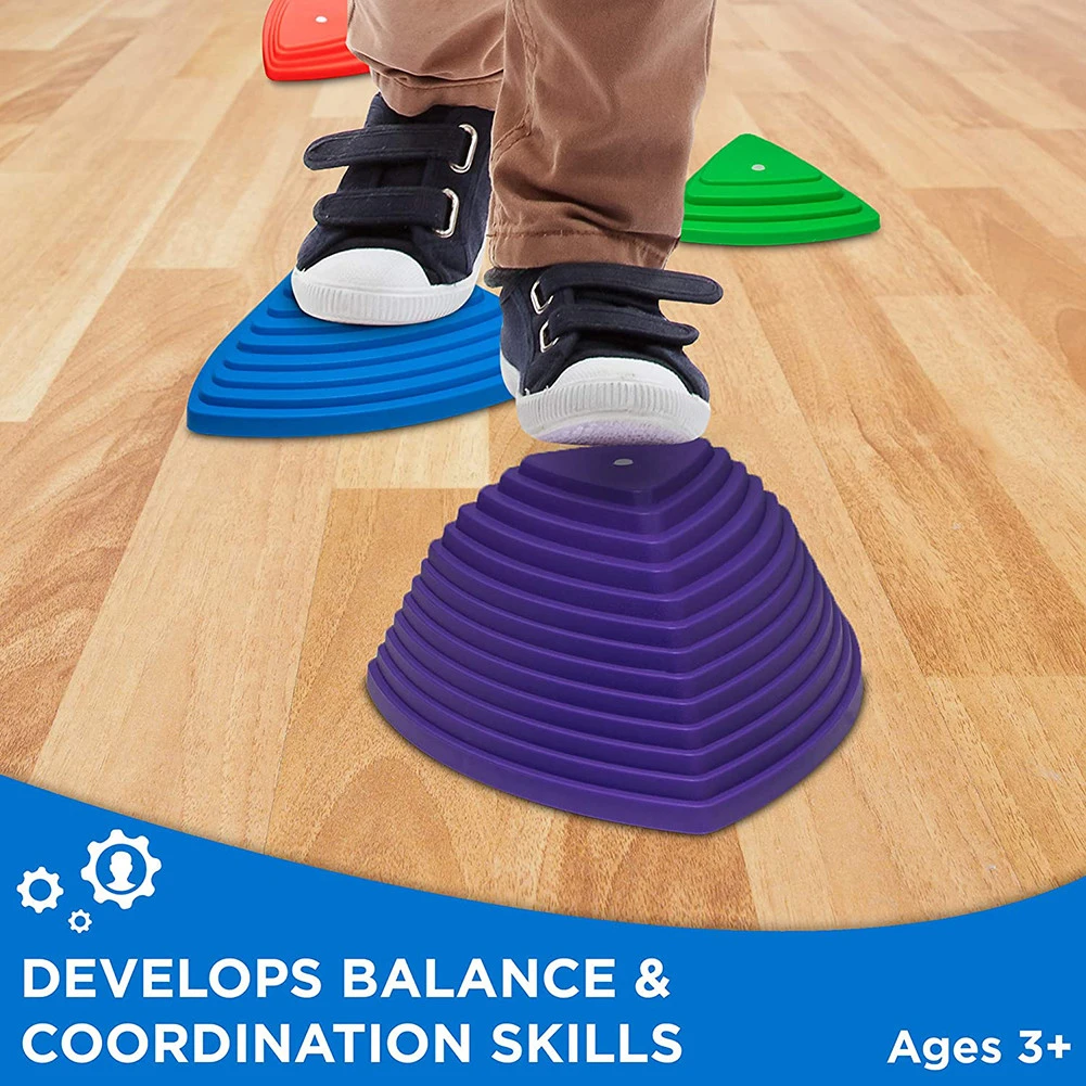 9PCS Stepping Stones Colorful Balance Coordination Stability Exercise Balance Educational Toy for Kids