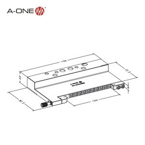 A-ONE erowa wire edm tooling hardened steel flat vise with clamping range 100 mm ER-054922