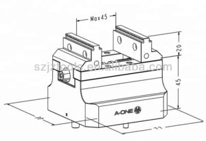 A-one steel  double  self centering  small vise    3A-110022