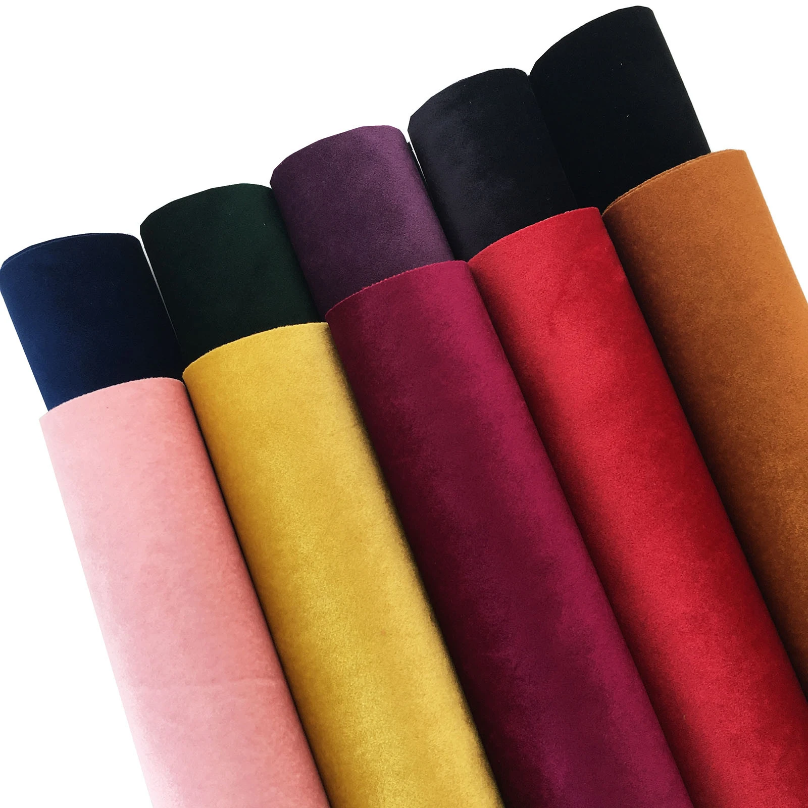 A4 Luxury Soft Velvet Faux Leather Fabric Faux Leather Sheets Synthetic Leatherette for DIY Bows Bags Shoes Accessories