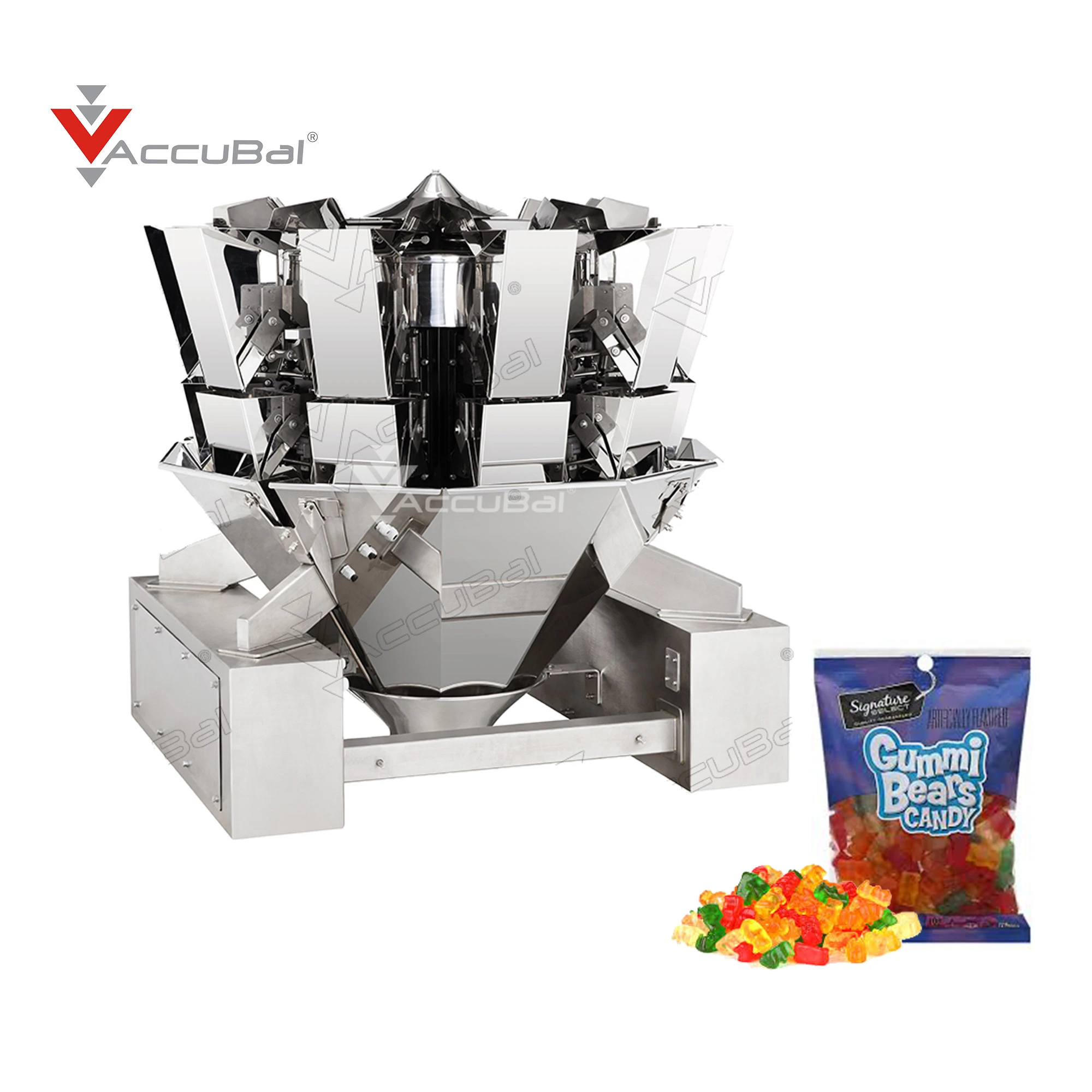 Accubal 10 head 1.6L standard model  multihead weigher for nut,snack