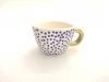 Advantageous price daily uses north-europe style multi-patterned mini coffee cup with gold handle