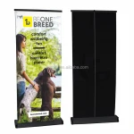 Advertising black roll up banner stand
