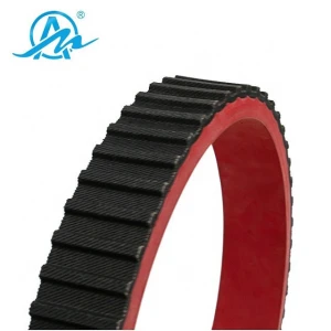AIMAI customized L type red rubber coating timing belt for packaging machine