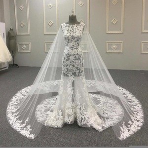  sexy trumpet mermaid lace wedding dress 2017 HA697