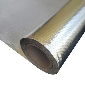 aluminum foil fiberglass cloth heat insulation for glasswool blanket surface reflective foil insulation