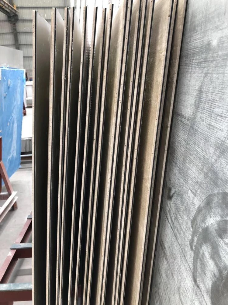 Aluminum Honeycomb Stone Beige Travertine Composite Panels for Walling