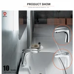 AMAXO brass polished single hole bathroom sinks faucets