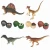Import Amazon Hot New Design  Toys Colorful Surprise Dinosaur Egg Model 3D Educational  Plastic Toy For Kids from China